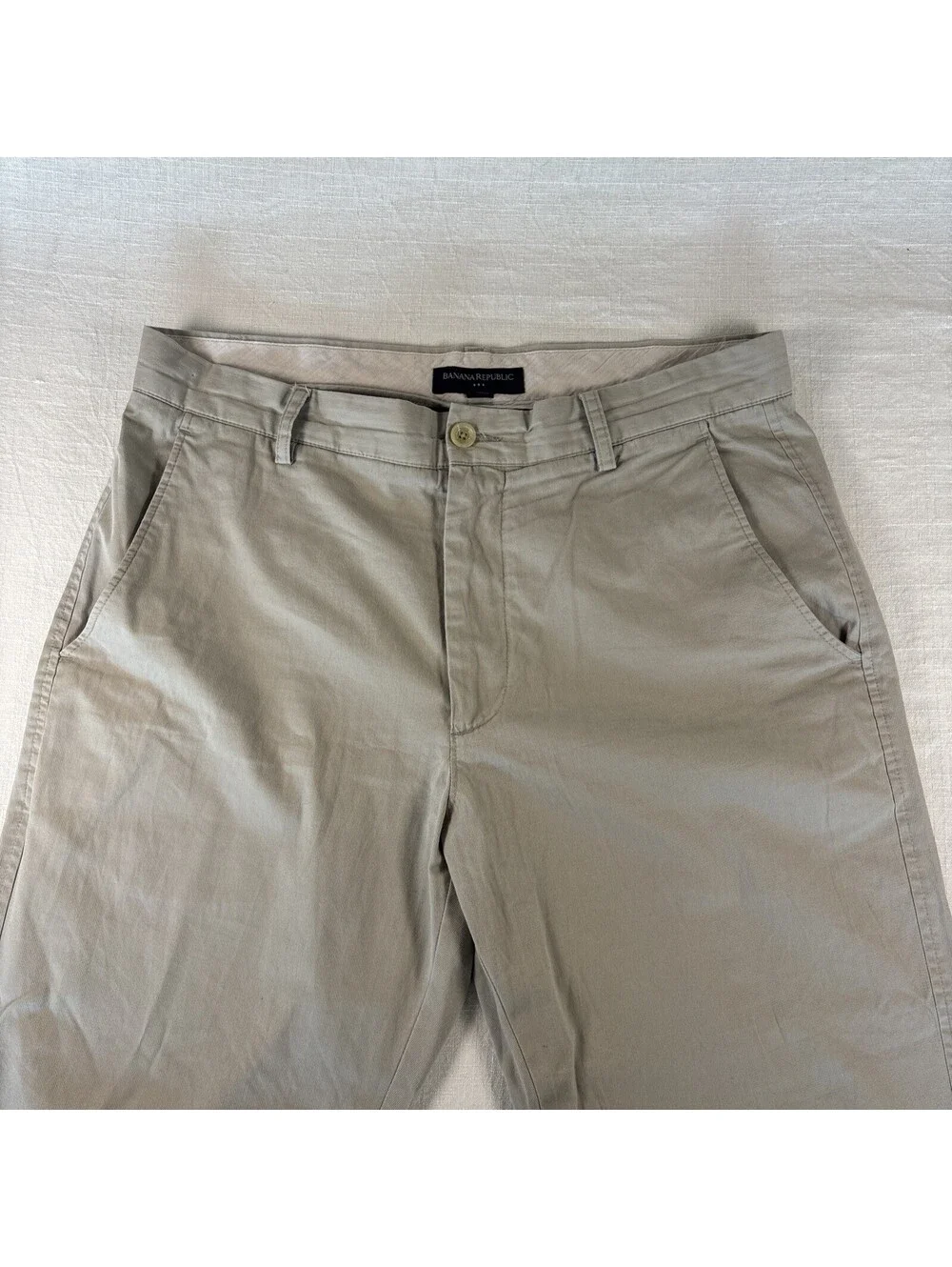 Banana Republic Light Tan Pants Mens Size 36x32 Cotton Chino Khaki Casual Pants